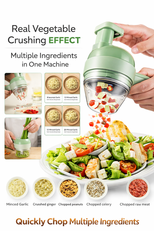 4 in 1 Portable Electric Vegetable Cutter Set